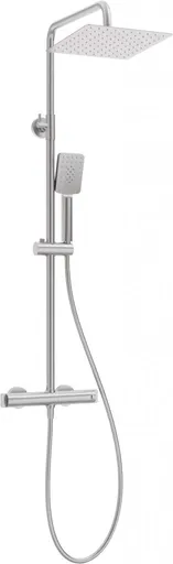 DEANTE Sprchový sloup, se sprchovou baterií, termostatický broušená ocel NAC_F4HT