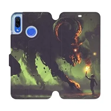 Flipové pouzdro na mobil Huawei Nova 3 - VA08P Příšera a kluk s pochodní (5903226398355)