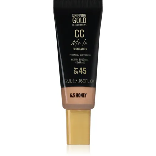 Dripping Gold CC Me In Mini Trial lehký make-up SPF 45 odstín Honey 6.5 5 ml