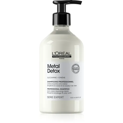 L’Oréal Professionnel Serie Expert Metal Detox hloubkově čisticí šampon pro barvené a poškozené vlasy 500 ml