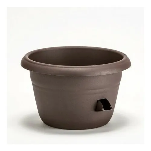 Samozavlažovací žardina Siesta, hnědá, Plastia, pr. 35 cm