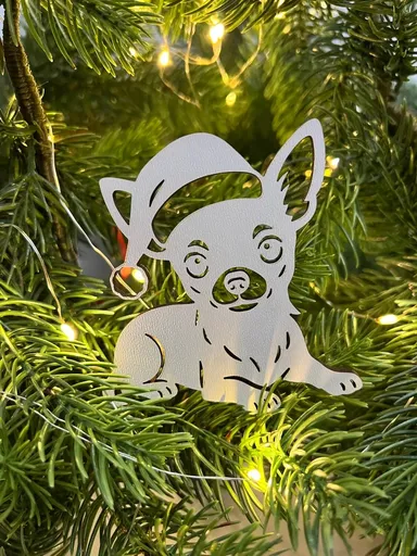 Vsepropejska Vánoční baňka s čivavou – ozdoba na stromeček Typ: Baňka 4