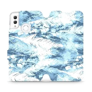Flipové pouzdro na mobil Honor 10 Lite - M058S Světle modrá horizontální pírka (5903226712618)