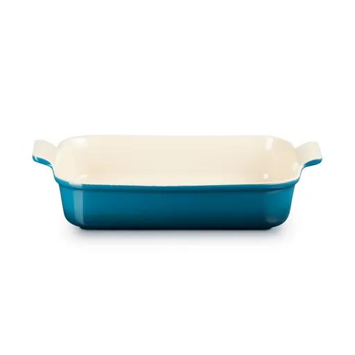 Zapékací mísa HERITAGE 32 cm, 4 l, DEEP TEAL, kamenina, Le Creuset