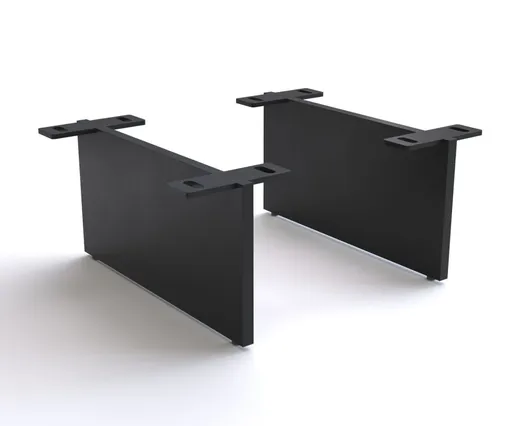 Podnož závěsná 15 cm kov černá pro skříňový nábytek hloubky 35