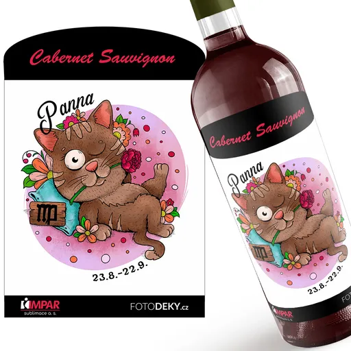 Víno Kočičí znamení – panna (Druh Vína: Červené víno)