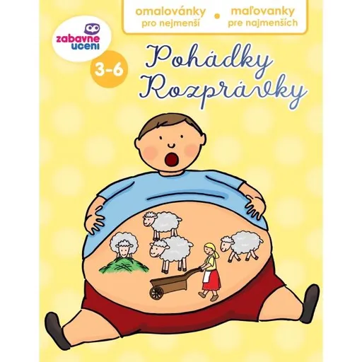 ZÁBAVNÉ UCENÍ POHÁDKY Dětská omalovánka, mix, velikost