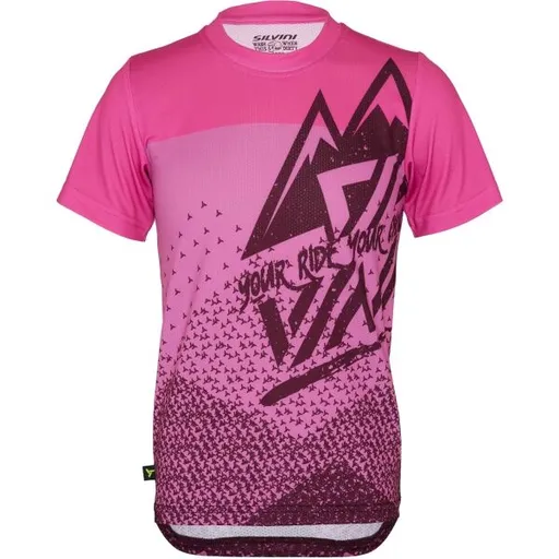 SILVINI DENNI Dívčí cyklistický dres, růžová, velikost 146-152