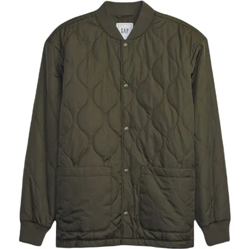 GAP V-QUILTED Pánská bunda, khaki, velikost