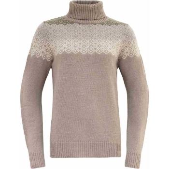 Devold SYVDE WOOL HIGH NECK Dámský svetr, béžová, velikost