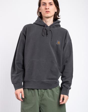 Carhartt WIP Hooded Nelson Sweat Charcoal garment dyed L