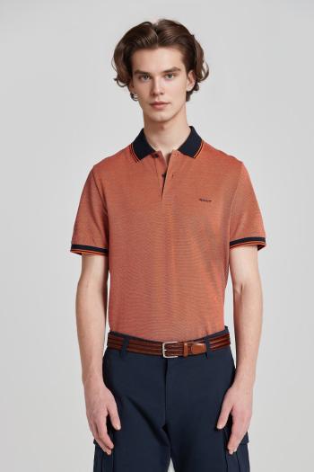 POLOKOŠILE GANT 4-COL OXFORD SS PIQUE SWEET ORANGE