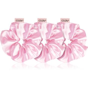 GLOV Satin Scrunchies S/M/L gumičky do vlasů Pink 3 ks