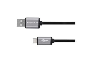 Kabel KRUGER & MATZ KM1239 Basic USB/USB-C 1m Black