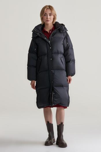 KABÁT GANT FULL LENGTH DOWN COAT BLACK