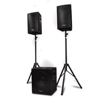 Ibiza Set PA 2.1 activ 1 x subwoofer 2 x satelit 2 x trepied 1200W