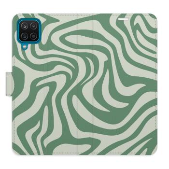 Flipové pouzdro iSaprio - Zebra Green 02 - Samsung Galaxy A12