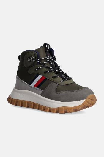 Dětské zimní boty Tommy Hilfiger zelená barva, T3B9-33680