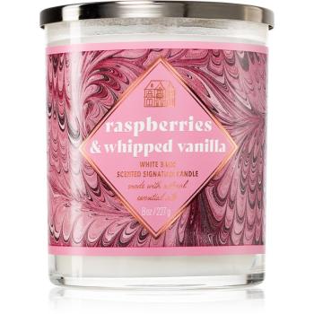 Bath & Body Works Raspberries & Whipped Vanilla vonná svíčka 227 g