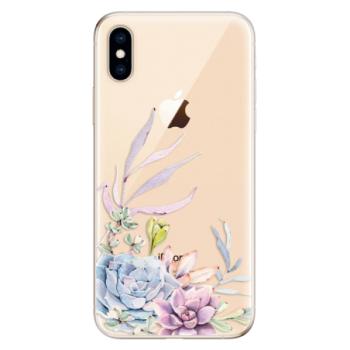 Odolné silikonové pouzdro iSaprio - Succulent 01 - iPhone XS