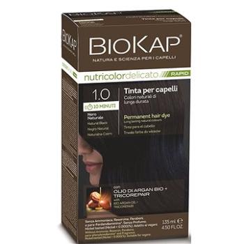 BIOKAP Delicato Rapid Barva na vlasy - 1.0  Přírodní černá 135 ml (8030243021137)