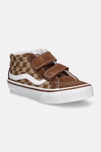 Dětské tenisky Vans SK8-Mid Reissue hnědá barva, VN000CZ7BF21