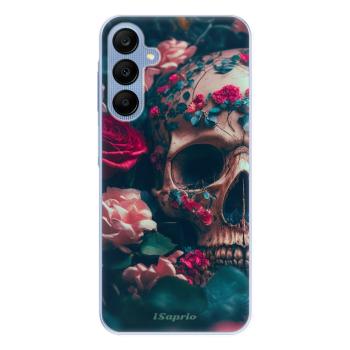 Odolné silikonové pouzdro iSaprio - Skull in Roses - Samsung Galaxy A25 5G