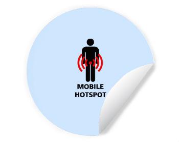 Samolepky kruh Mobile Hotspot