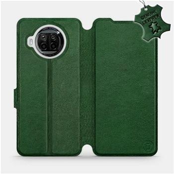 Flipové pouzdro na mobil Xiaomi MI 10T Lite - Zelené - kožené -   Green Leather (5903516463787)