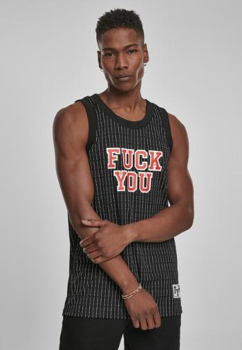 Mr. Tee Fuckyou Basketball Top blk/wht - S