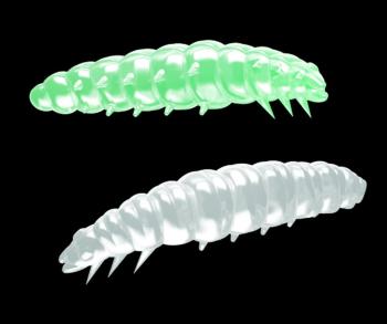 Libra Lures Larva Glow UV green