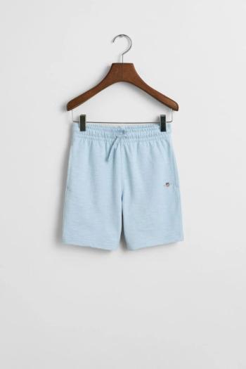 TEPLÁKOVÉ ŠORTKY GANT SHIELD COTTON SLUB SHORTS CALMING BLUE