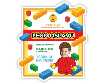 Personal Personalizované pozvánky 6 ks - Lego