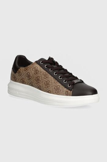 Sneakers boty Guess VIBO hnědá barva, FM8VIB FAM12