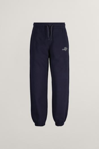 TEPLÁKY GANT RELAXED CONTRAST SHIELD SWEATPANTS EVENING BLUE