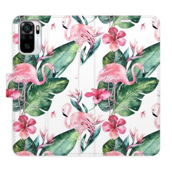 Flipové pouzdro iSaprio - Flamingos Pattern - Xiaomi Redmi Note 10 / Note 10S