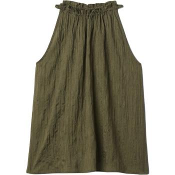 GAP CRINKLE Dámský top, khaki, velikost