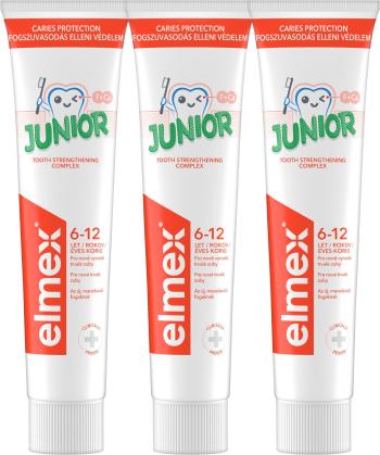 ELMEX Junior Zubná pasta pre deti vo veku 6-12 rokov 3 x 75 ml