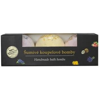 VIVACO Šumivé koupelové bomby Levandule + Měsíček + Růže 3 × 45 g (8595635208669)