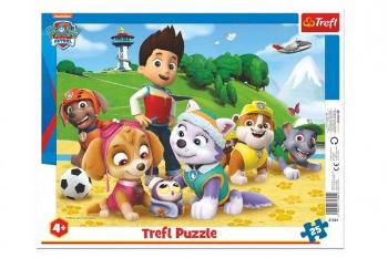 Puzzle deskové Paw Patrol/Tlapková patrola na stopě 37x29cm 25 dílků ve fólii 16ks v boxu