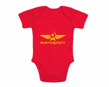 Dětské body krátký rukáv premium Aeroflot
