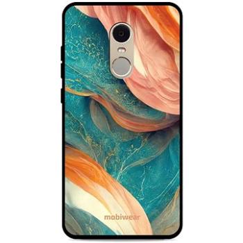 Mobiwear Glossy lesklý pro Xiaomi Redmi Note 4 Global - G025G - Azurový a oranžový mramor (5904808527071)