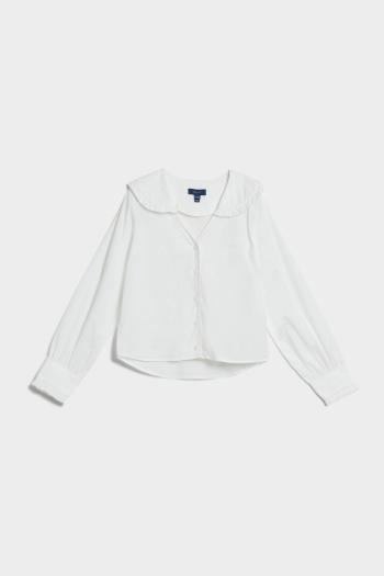 KOŠILE GANT D1. WOVEN BLOUSE WHITE