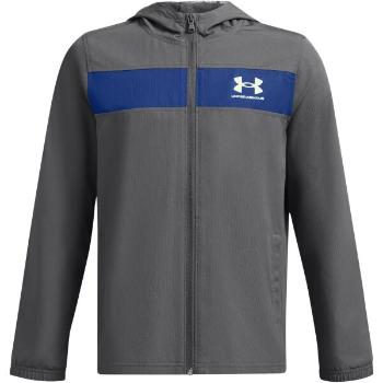 Under Armour SPORTSTYLE WINDBREAKER Chlapecká bunda, tmavě šedá, velikost