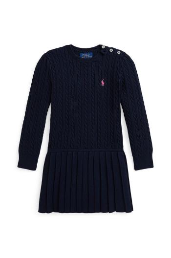 Dívčí šaty Polo Ralph Lauren tmavomodrá barva, mini, 312950782002