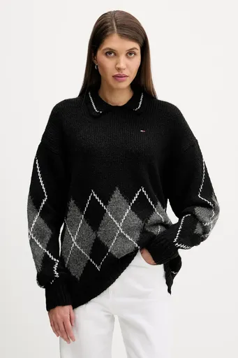 Svetr s příměsí vlny z alpaky Tommy Jeans