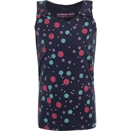 ALPINE PRO JUKO Dívčí tílko, tmavě modrá, velikost 128-134