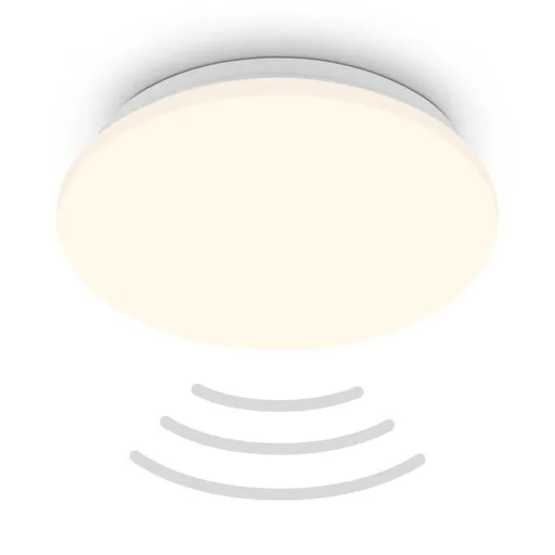 BRILONER Ugo stropní svítidlo pr.27 cm - 13W, 1300lm, LED, teplá bílá, pohybové čidlo, bílé 3959016
