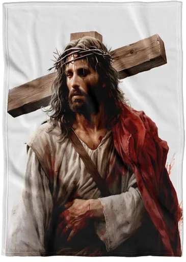 Deka Ježíš a kříž (Podšití beránkem: NE)