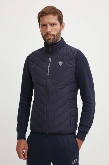 Péřová vesta EA7 Emporio Armani tmavomodrá barva, PNE1Z.8NPQ02